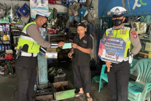 Sat Lantas Polres Kotim Sosialisasi Larangan Gunakan Knalpot Racing