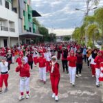 Sambut Hari Kemerdekaan, Hotel My Home Sintang Gelar Senam Sehat Bersama Warga