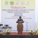 Kakan Kemenag Sintang Dukung Pelaksanaan Pesparani Katolik di Kabupaten Sintang