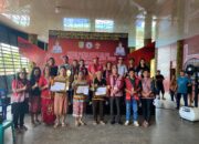 DAD Kayan Hilir Juara Lomba Menumbuk Padi dan Menampik di Pekan Gawai Dayak XII Sintang