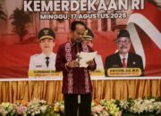 Bupati Sintang Ajak Masyarakat Jaga Persatuan dan Syukuri Kemerdekaan pada Resepsi Kenegaraan HUT ke-80 RI