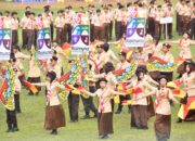 Tarian Kolosal “Saka Tiga” Memukau di Pembukaan Raimuna Daerah Kalbar 2025