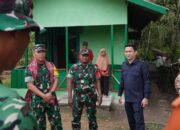 Wabup Ronny Dampingi Tim Wasev Sterad Tinjau Lokasi TMMD di Kapuas Kanan Hilir