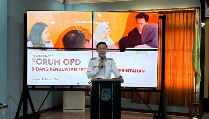 Wabup Sintang Dorong Tata Kelola Pemerintahan yang Baik, Bersih dan Lincah