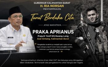 Gubernur Kalbar Sampaikan Duka atas Wafatnya Prajurit Asal Sintang, Praka Aprianus
